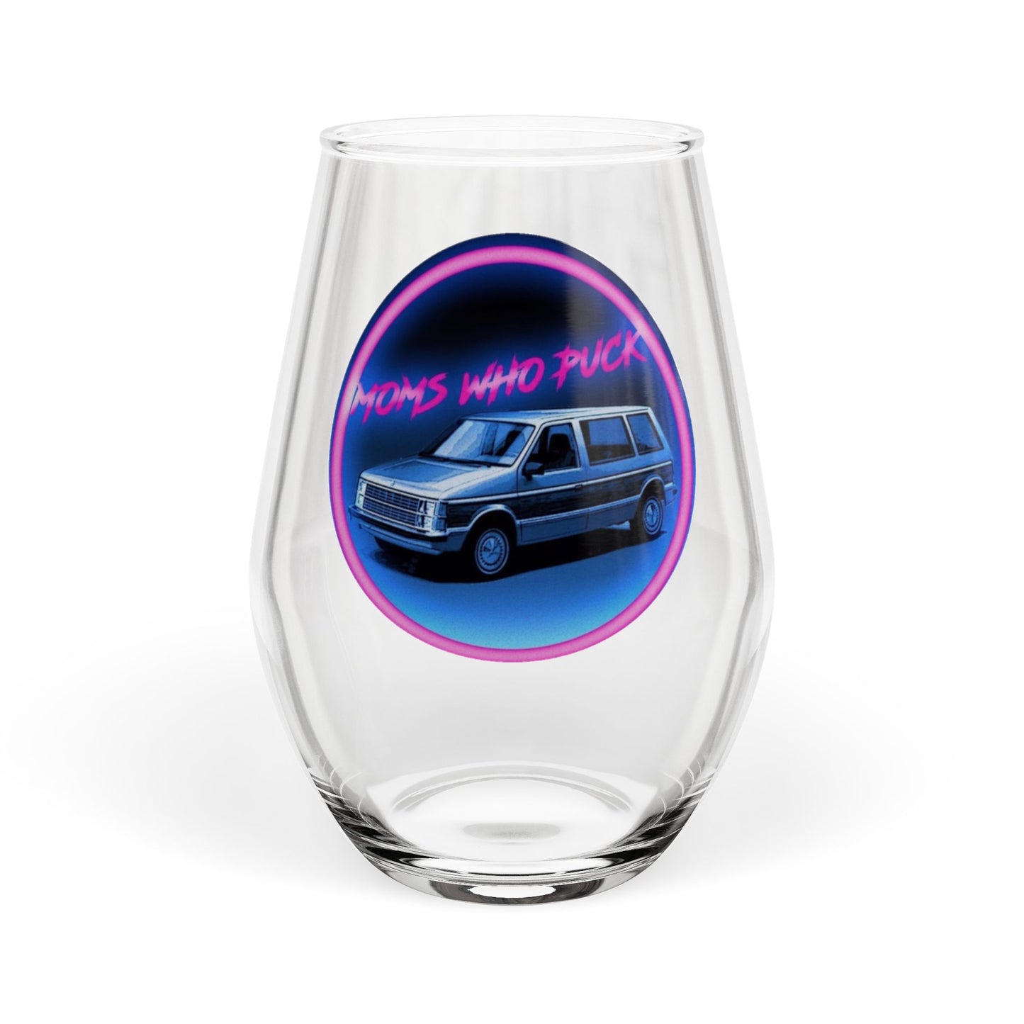 Moms Who Puck - Stemless Wine Glass